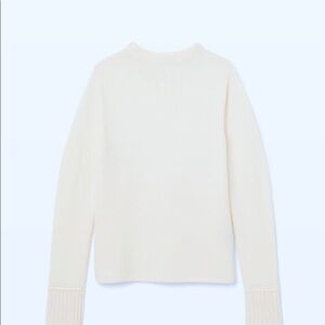 Club Monaco Tommie Wool Crewneck in Cream